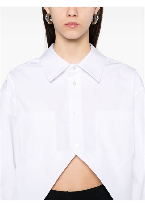 Camicia over con orlo asimmetrico in bianco Alexander wang - donna ALEXANDER WANG | 1WC1251988100